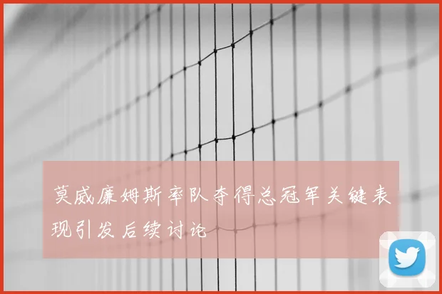莫威廉姆斯率队夺得总冠军关键表现引发后续讨论