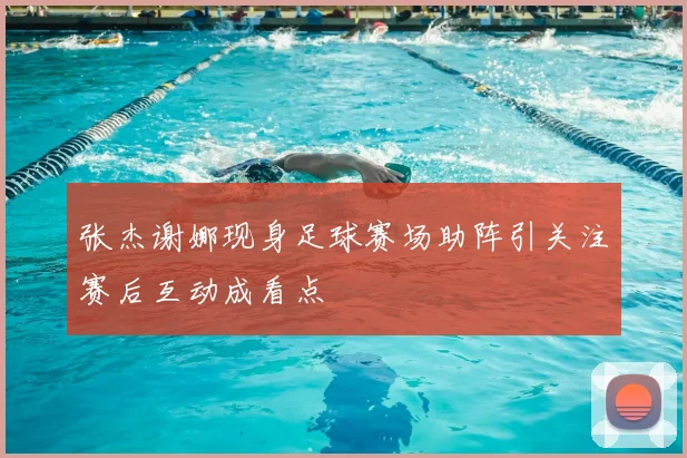 张杰谢娜现身足球赛场助阵引关注赛后互动成看点